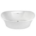 Oval Double Slipper with Faucet Deck