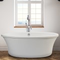 Oval Freestanding Tub, Center Drain