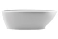 Oval Bath with Recessed Base, Curving Backrest