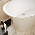 MacPherson Top View: Center Side Drain, Elegant Flared Rim