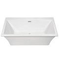 Rectangle Tub, Curving Sides, Faucet Deck