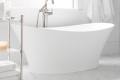 Oval Freestanding Bath with Two Raised Backrests