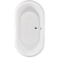 Oval Bathtub, Center Side Drain, Rolled Rim