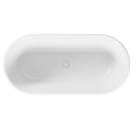 Oval Bath with Center Drain