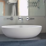 Round Vessel Sink with a Flat Rim