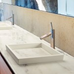 Square Semi-Recessed Sink with Bottom Countertop Insert