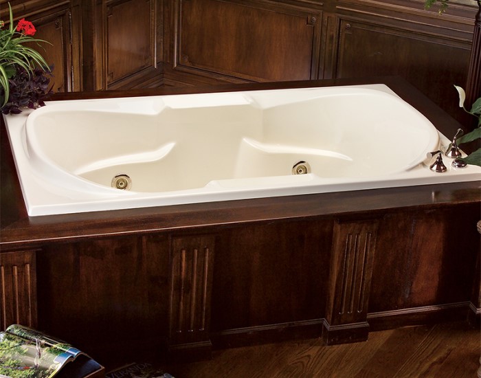 Tranquility Whirlpool Installed with Optional Metal Jet Trim & Fill by Jet