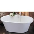 Oval Freestanding Bathtub with Center Drain