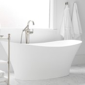 Mallory Freestanding Double Slipper Bath, Contemporary Design
