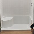 Rectangle Shower Base with Corner Seat