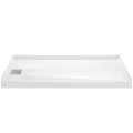 Rectangle Shower Pan with Low Threshold, Hidden Drain