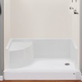 Rectangle Shower Base with Corner Seat