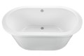 Oval Freestanding Bath, Modern Flat Rim