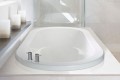 New Yorker shown as a drop-in soaking tub with a deck mount tub faucet, Virtual Spout option