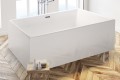 Modern Rectangle Freestanding Bath with Straight Sides