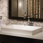 Rectangle Semi Recessed Sink with Flared Sides