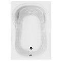 Rectangle Bath, Oval Bathing Well, Shown as a Whirlpool