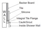 Integral Tile Flange Sample