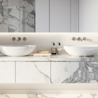 Oval Vessel Sink, Curving Sides