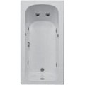 Rectangle Bath, Curving Backrest, End Drain