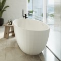Tayla Side View, Slotted Overflow, Narrow Bath