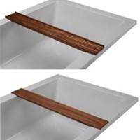 Slotted and Smooth Teak Tray