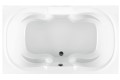 Rectangle Bath, Oval Interior, Raised Backrests for 2