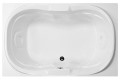 Rectangle Tub, Oval Bathing Well, Arm Rests and Raised Backrests