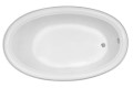 Oval, Traditional End Drain Tub with Rolled Rim