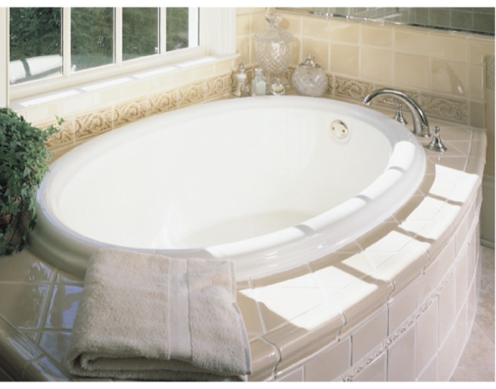 Victoria 2 Drop-in Installed in a Tile Surround