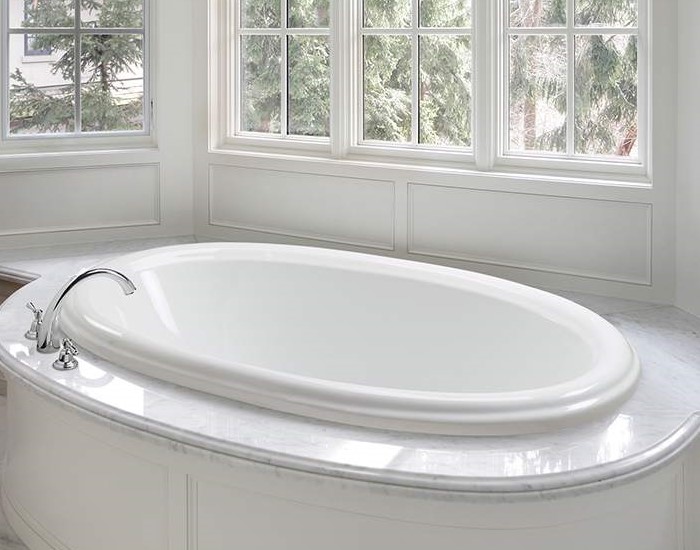 Victoria 3 Drop-in Installed in a Curving Surround