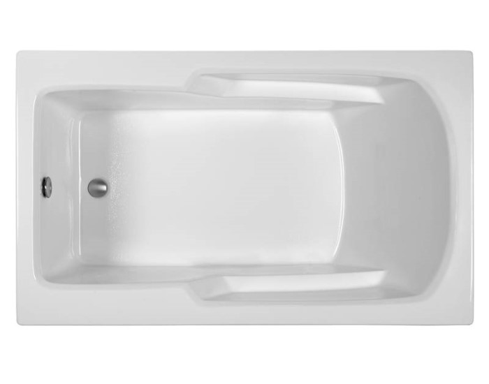 End Drain Bath with Armrests