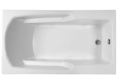 End Drain Bath with Armrests