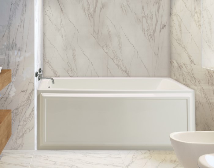 Wyndham 5 Bathtub Installed in an Alcove