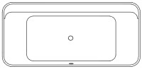 Oval, Center Drain Bathtub with Slotted Overflow