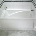 Sculpted Rectangle Bath with Decorative Front Skirt