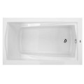 Drop-in Rectangle Bath with Neckrest, Armrests, End Drain