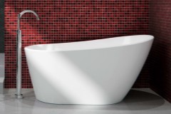 Malaga 3260 Modern, Oval Slipper Freestanding Bath