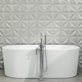 Neptune Nice Freestanding Bath Oval Freestanding Tub with Straight Sides, Thin Rim