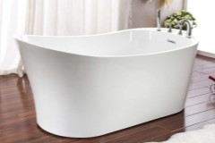 Paris 3266 Modern, Oval Slipper Freestanding with Faucet Deck