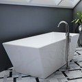 Rectangle Freestanding Tub with Angled Sides