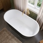 Top View of Black & White Riga Tub