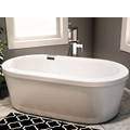 Oval Freestanding Bath With Straight Sides