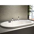 Oval Bath, Flat Rim, Modern Overflow