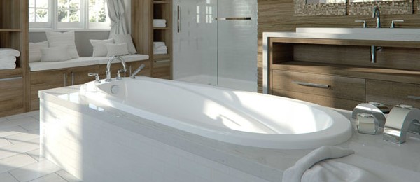 Drop-in Oval Tub with Modern Styling