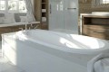 Oval Tub, End Drain, Armrests, Drop-in