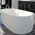 Oval Freestanding Bath, Integral Skirt, End Drain