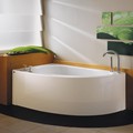 Modern Corner Bath with Integral Curving Skirt