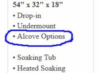 Alcove Bathtub Listing