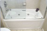 Alcove Installation Tub Slid Between 3 Walls